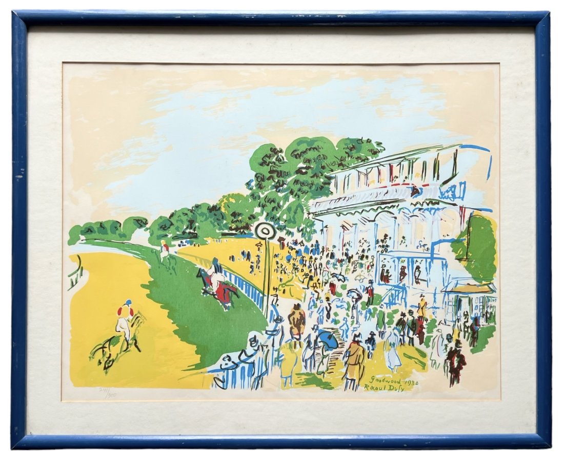 RAOUL DUFY Vintage Limited Edition Serigraph: 28 x 23 in (framed)