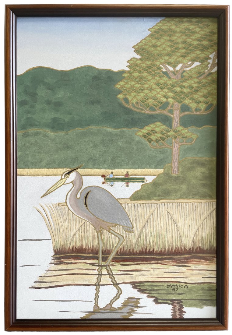 JAMES (Mac) McCONNELL ANDERSON (1907-1998, Louisiana) "Bayou Fisherman" (1 of 6)