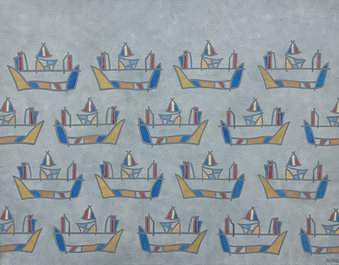 ADRIAN MENNA (1957-2021, Argentina) Large Abstract, Buenos Aires Artist (1 of 6)