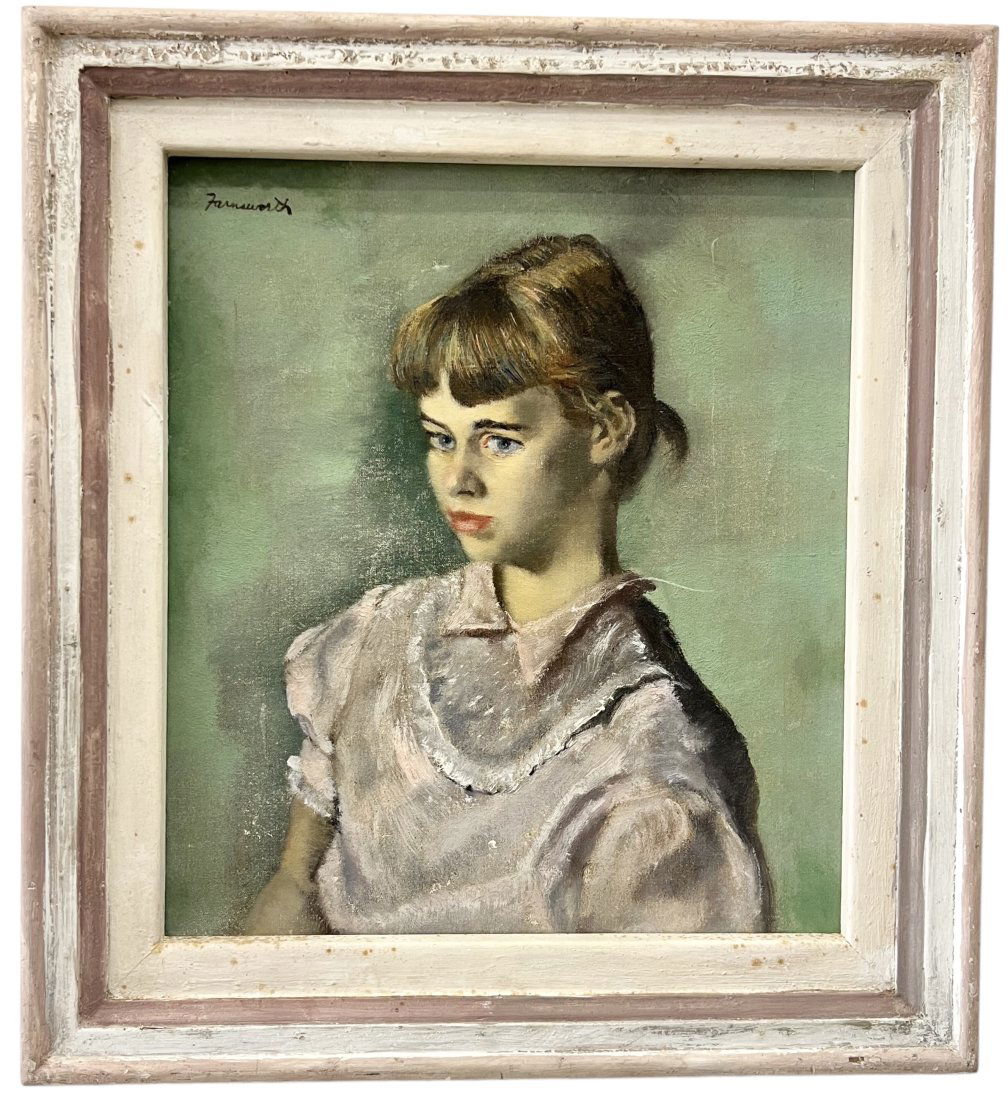 JERRY FARNSWORTH (1895-1982, American) Portrait Of A Girl (1 of 4)