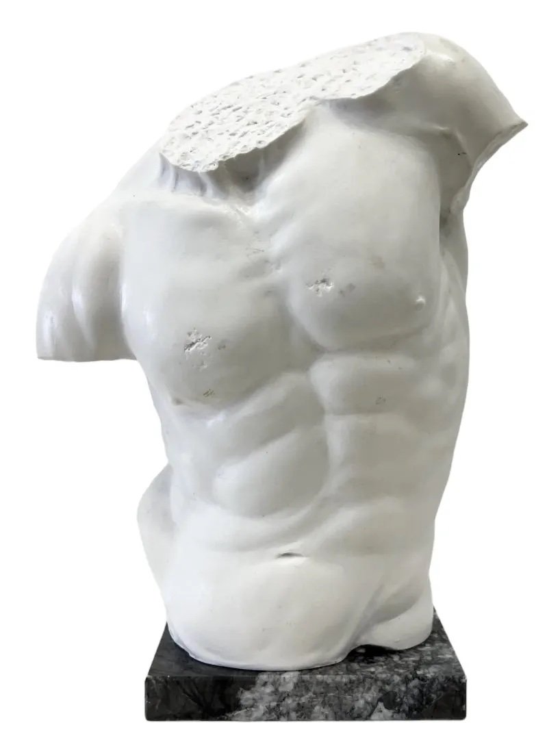 Large Italian Composite Male Torso Sculpture (1 of 5)