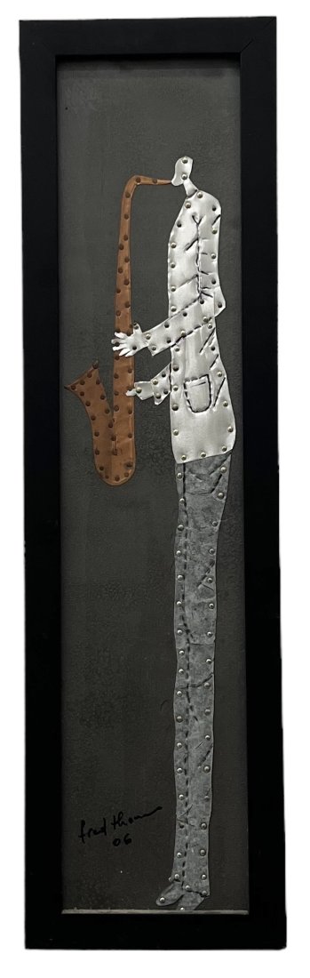 FRED THOMAS (20th c, Haiti) Modernist Jazz Player Assemblage (1 of 4)