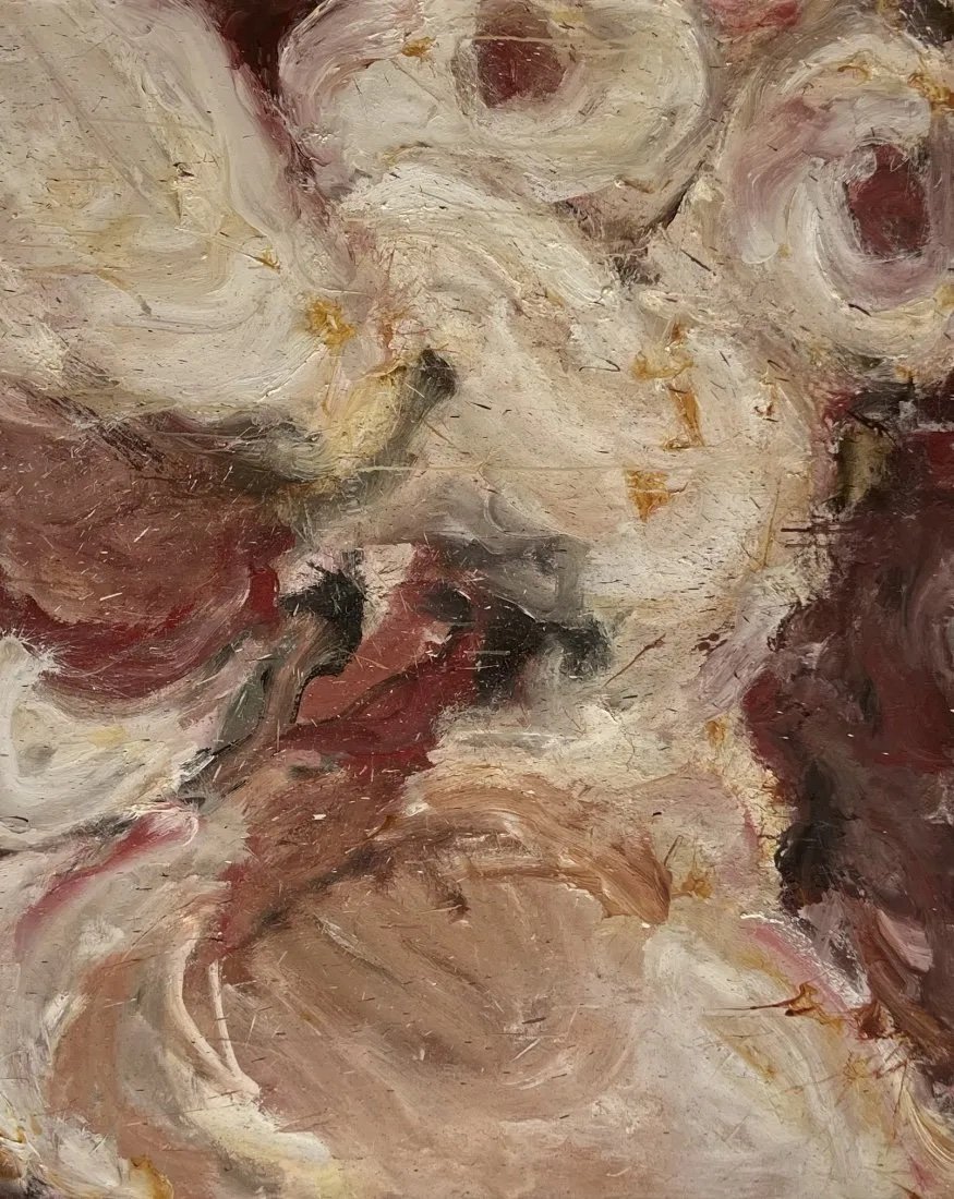 RITA BELER (1943-2017, American) Nude Abstract, Monumental Size 72 x 60 in: Oil on canvas 72 x 60 in