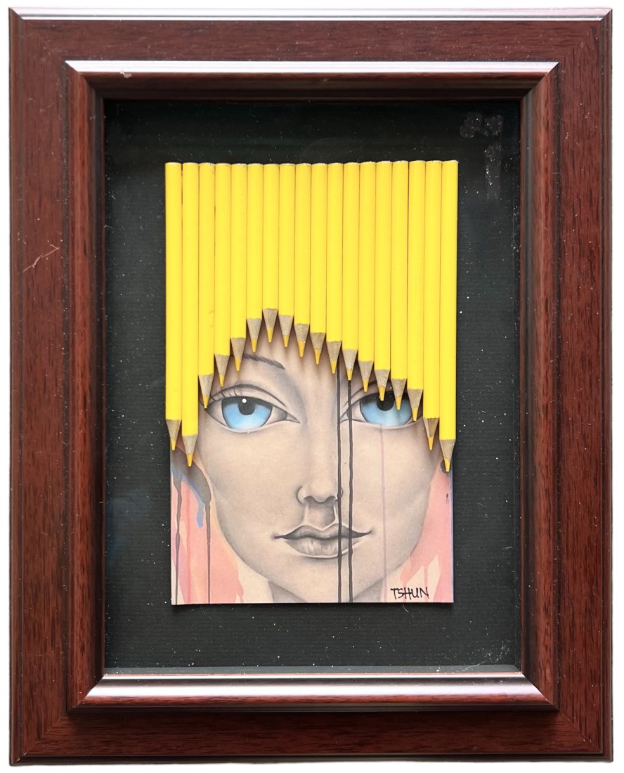 SIP TSHUN (20th c, Florida) Mixed Media Assemblage (1 of 3)