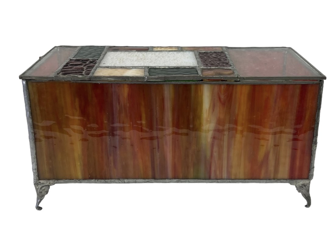Vintage Decorative Stained Glass Box (1 of 1)