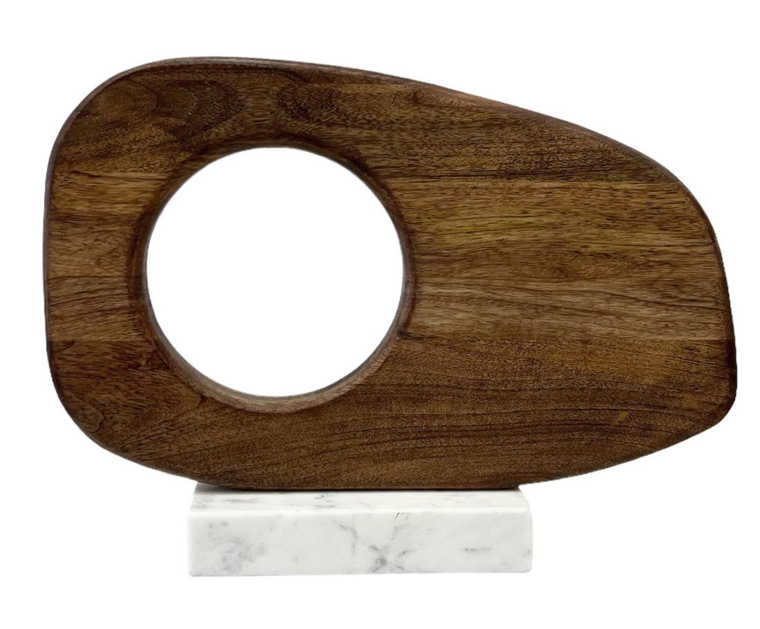 Contemporary Wood Abstract Sculpture (1 of 2)