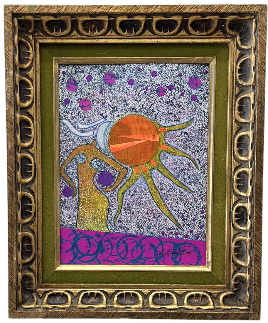 Contemporary Mexican Abstract Painting Signed Benoit (1 of 3)