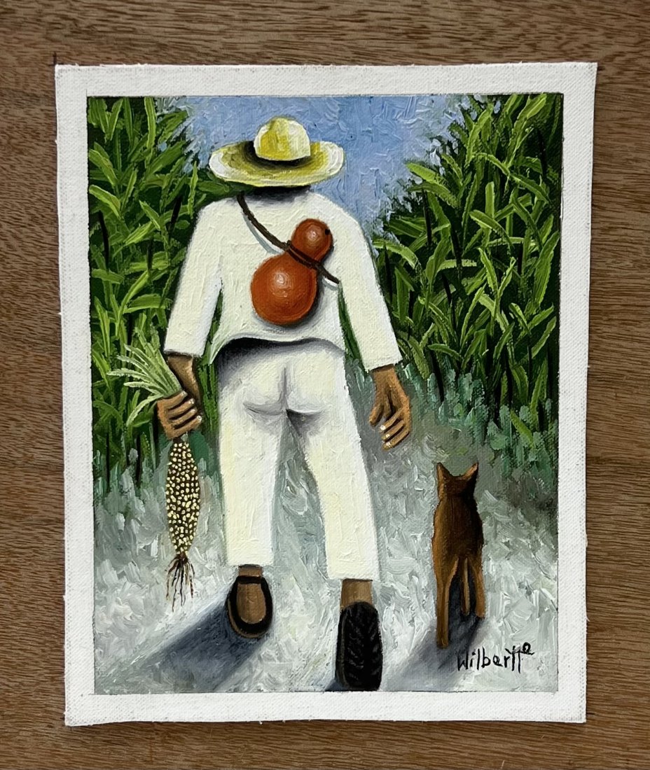 WILBER HERERRA ORTIZ (20th c, Mexico) Merida Artist: Oil on board 11 x 9.5 in