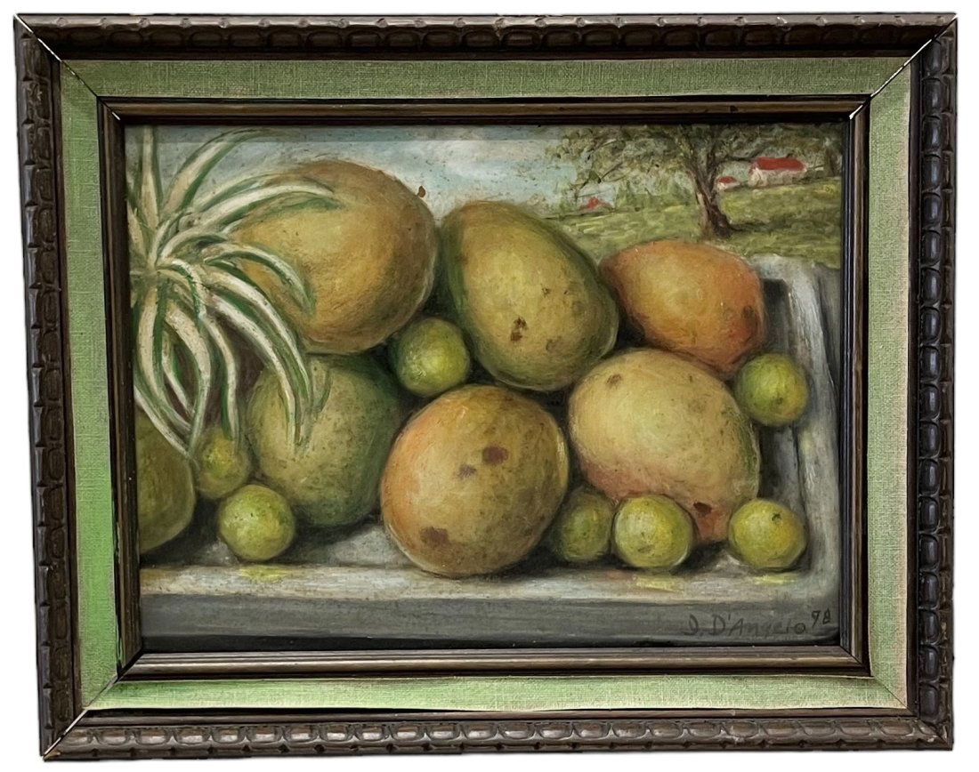 Vintage Still Life Of Tropical Fruit Sign D'Angelo (1 of 4)
