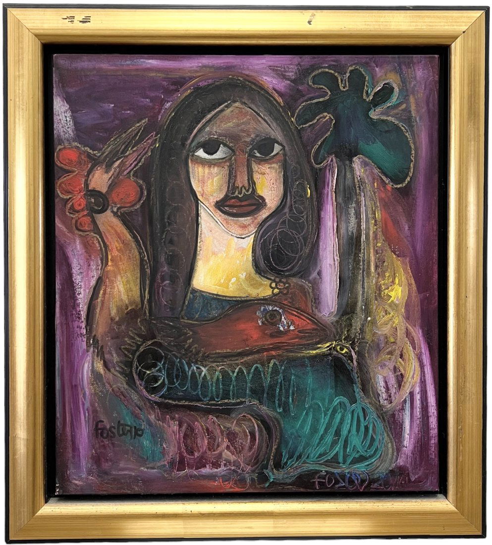 JOSE RODRIGUEZ FUSTER (b. 1946, Cuba) Mona Lisa Cubana (1 of 4)