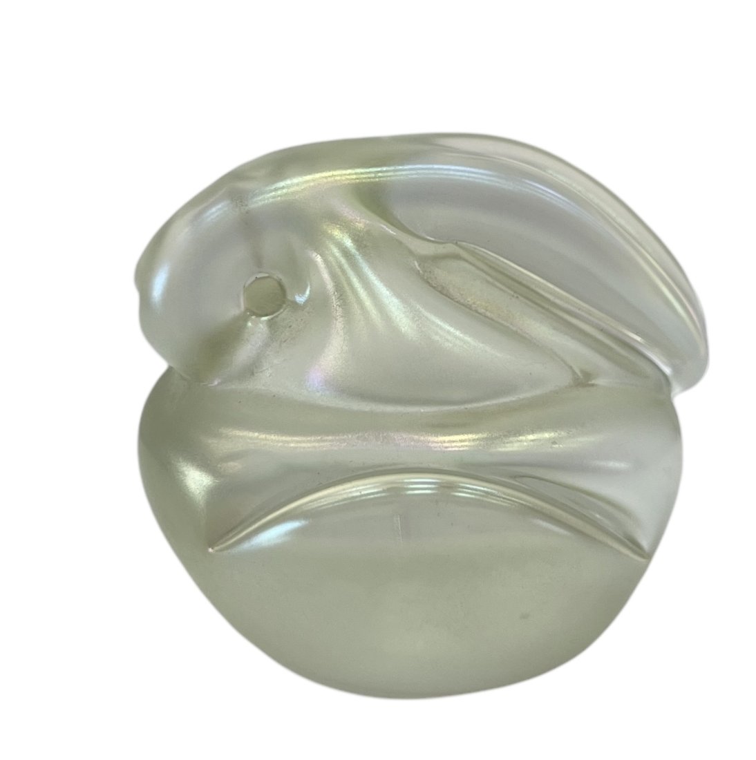 Orient & Flume Irridescent Art Glass Rabbit Paperweight Figurine (1 of 2)