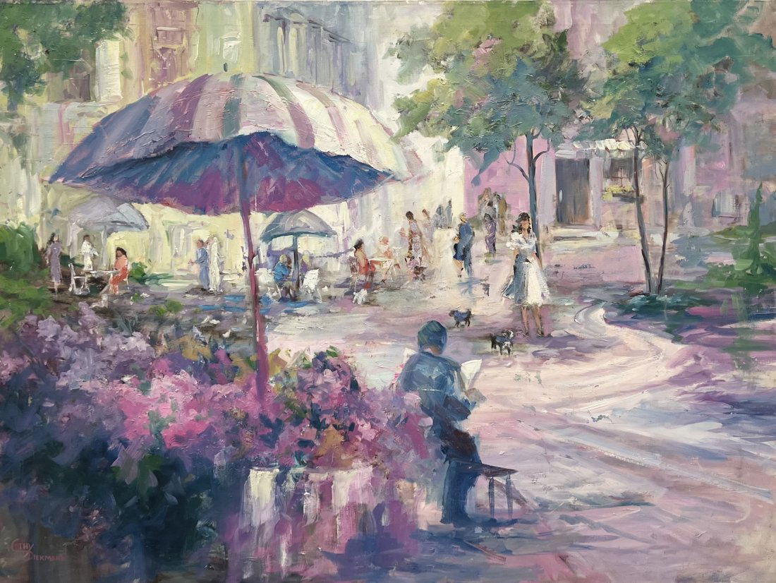 CATHY DIEKMANN (20th c, American) Paris City Scene (1 of 3)