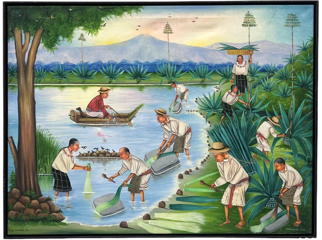 MATTIAS GONZALEZ CHAVAJAY (20th c, Guatamala) Alaboyando Lasos (1 of 4)