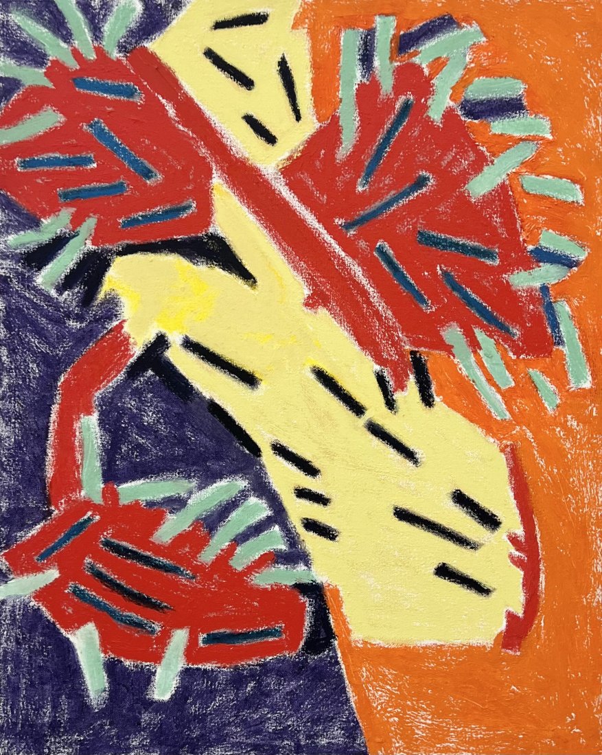 IVAN LIBERMAN (20th c, American) Abstract: Oil on canvas 30 x 24 in