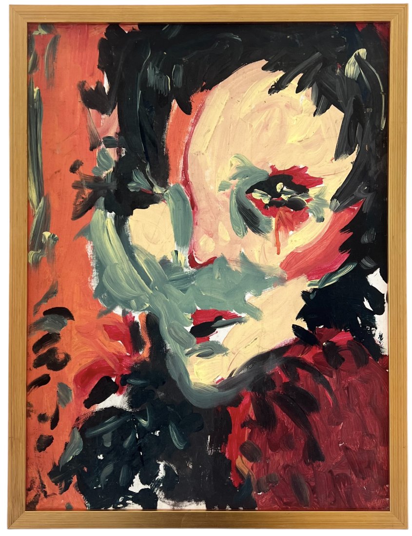 Contemporary Abstract Portrait, Unsigned (1 of 2)