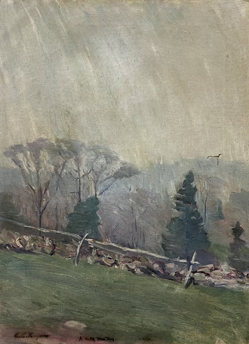 CAROLINE COVENTRY HAYNES (1857-1951, American) Impressionist Landscape: Oil on canvas 19 x 14 in
