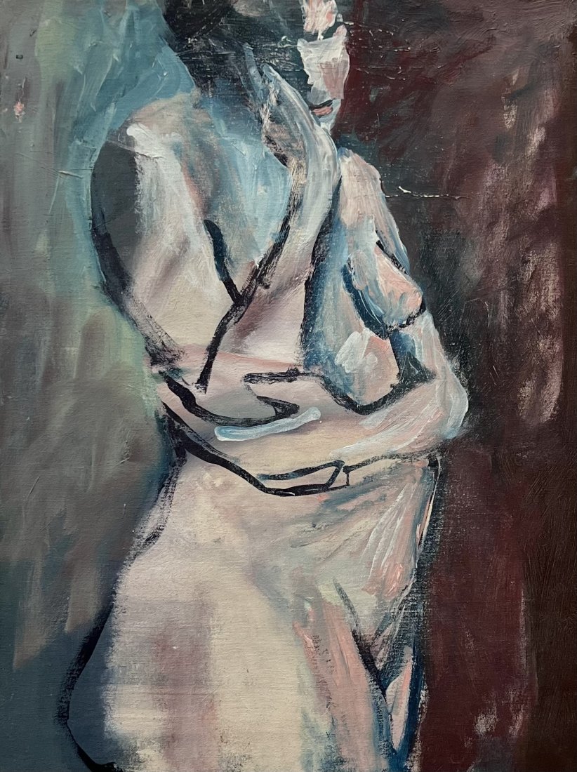 TAMAR TAYLOR (20th c, American) Nude, New Orleans Artist: Oil on canvas 24 x 18 in