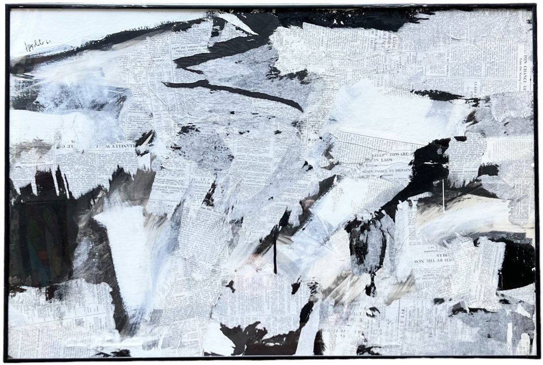 ANGELO IPPOLITO (1922-2002, American) Black & White Abstract (1 of 8)