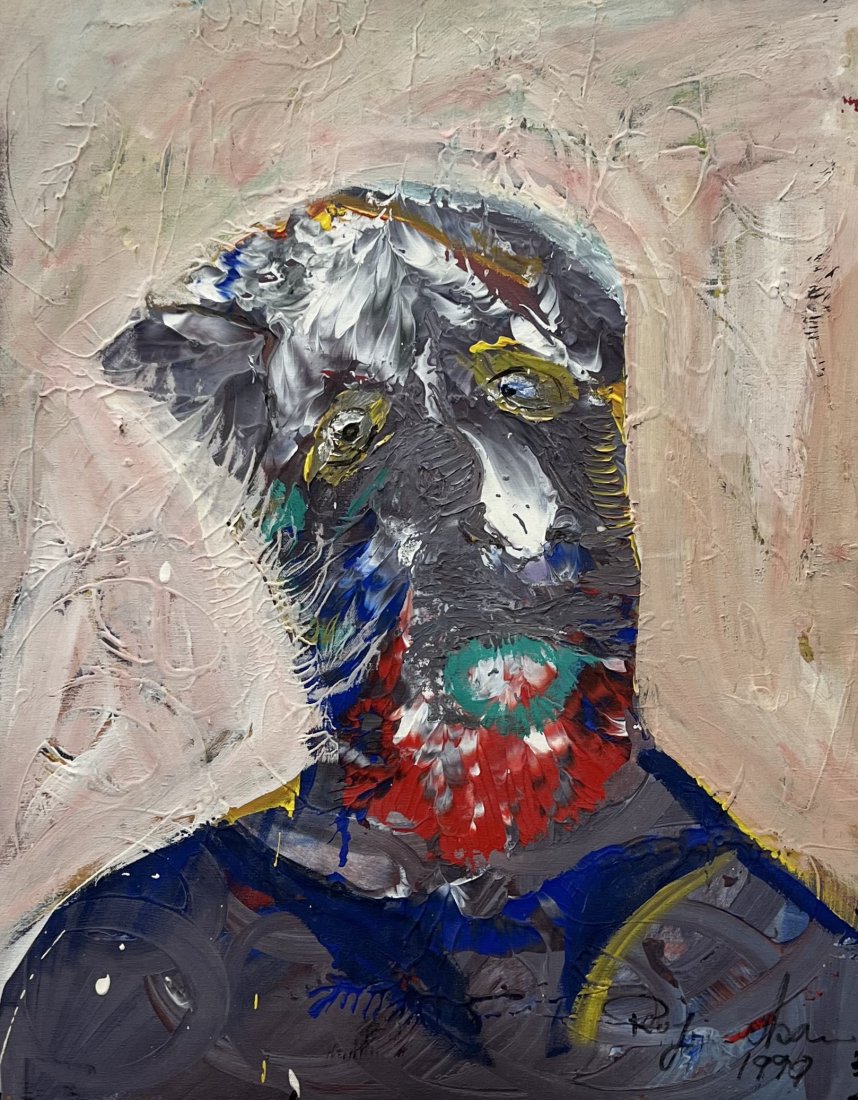 ROYI AKAVIA (20th c, American) Abstract, Florida Artist: Acrylic on canvas 30 x 24 in