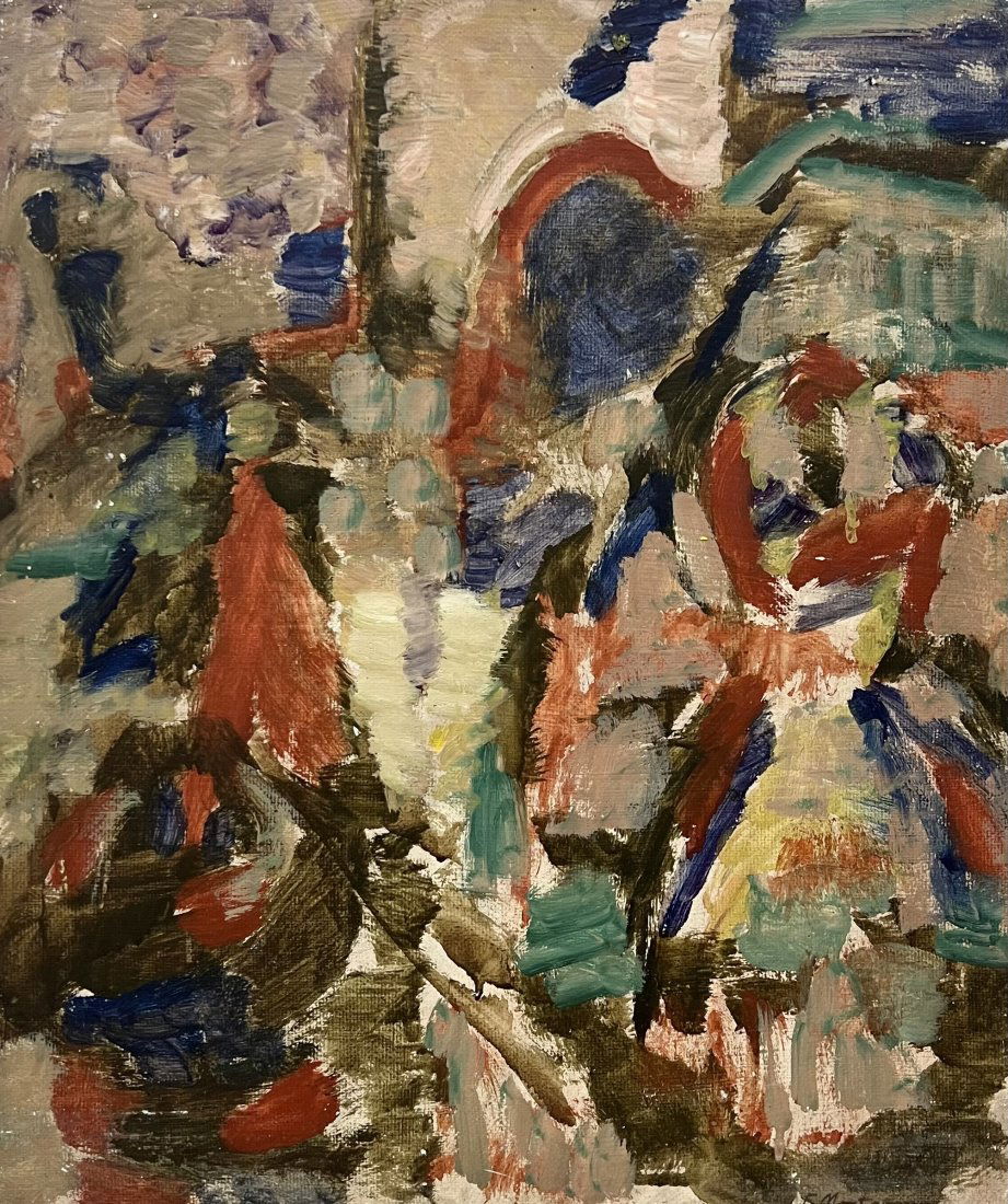 FRANK MONTGOMERY (20th c, American) Abstract, Brooklyn Artist 1956 (1 of 4)