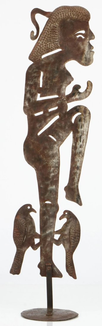 SERGE JOLIMEAU (b. 1952, Haiti) Sculpture: Cut metal 27 x 7 in