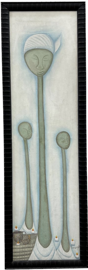MAUREL JEAN BAPTISTE (20th c, Haiti) Surrealist Figures (1 of 5)
