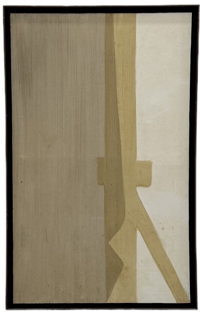 J GERARD SINGH (20th c, Morocco) Large Mid-Century Modern Abstract (1 of 8)