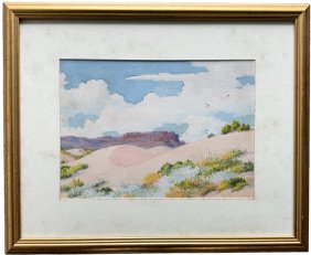 EARL GARLAND HAMMOCK (1896-1974, American) Southwestern Landscape