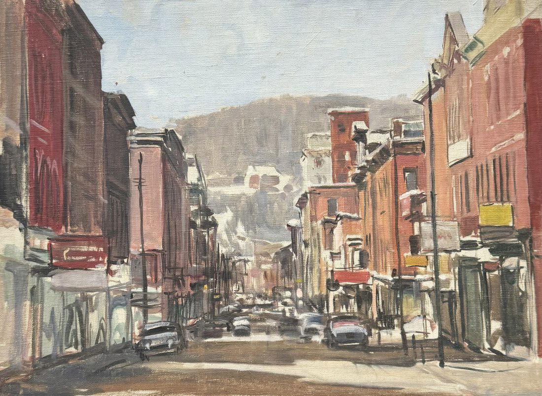 TORE ASPLUND (1903-1978, American) Upstate New York: Oil on canvas laid on board 16 x 12 in