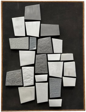 WM WAYNE LISKY (20th c, American) Abstract Wall Assemblage, Harrisonburg Virginia Artist