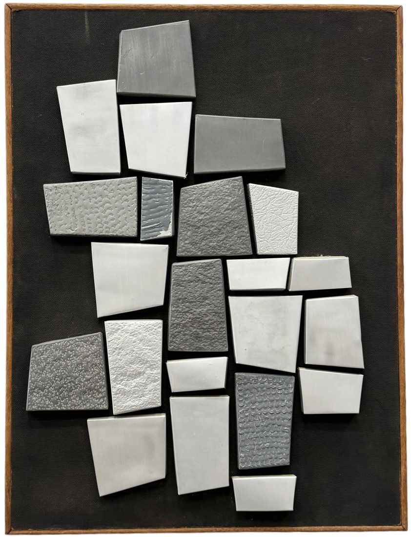 WM WAYNE LISKY (20th c, American) Abstract Wall Assemblage, Harrisonburg Virginia Artist (1 of 3)