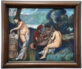 LUIS GUEVARA MORENO (1926-2010, Venezuela/Spain) Exhibited Caracas Museum 1980