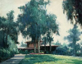 ANTONIS KARAFYLLAKIS (1908-1983, Greek American) Florida Landscape