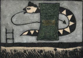 JOSE MEDEROS SIGLER (20th c, Cuba) Serpent, Abstract