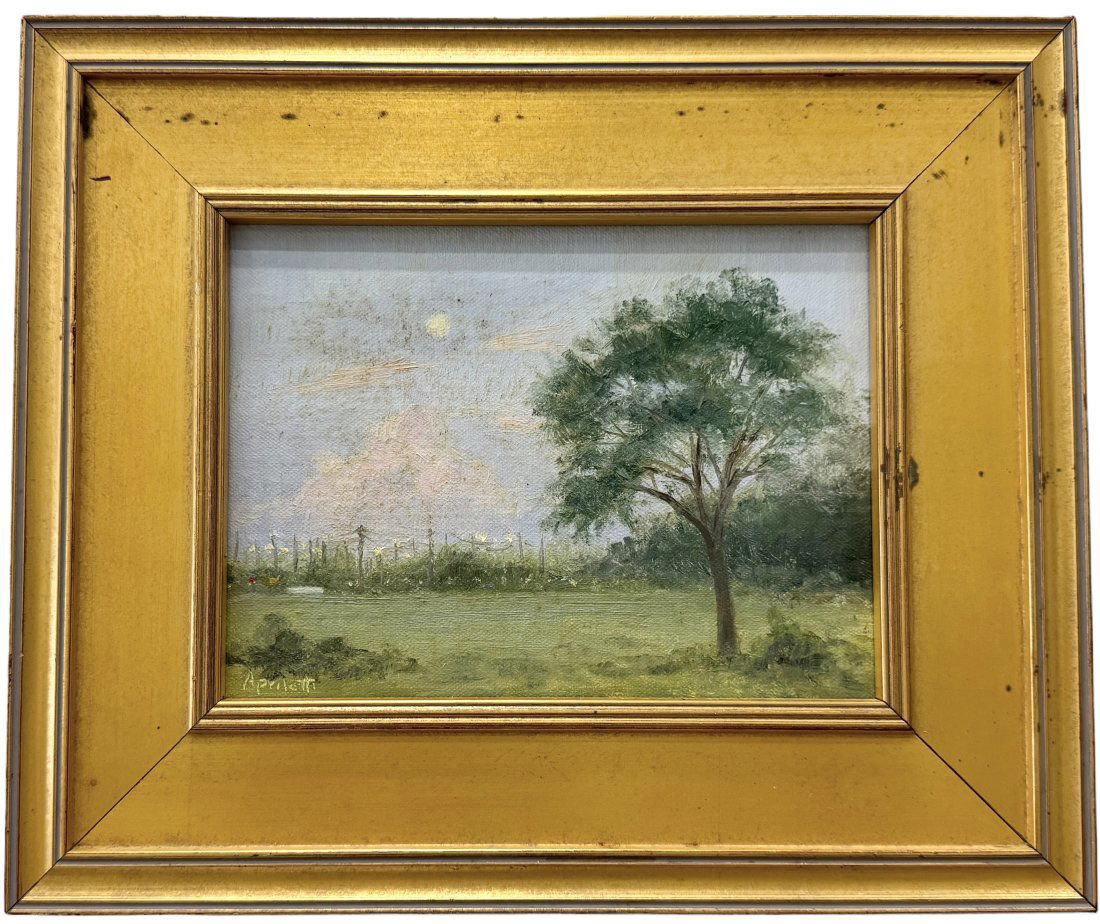 LINDA APRILETTI (20th c, American) Florida Impressionist Landscape Plein Air (1 of 3)
