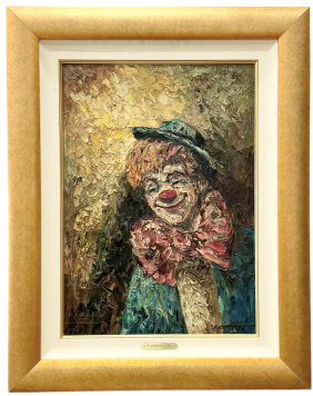 ROBERTO ENRIQUE DEMARCHI (1927-2005, Argentina) Clown, Heavy Impasto