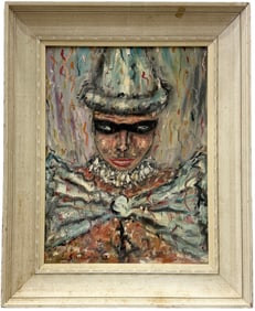 Mid-Century Modern Portrait Of A Man In A Costume, Unsigned