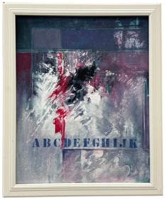 Vintage 1980's American Pop Art Abstract Signed Klein