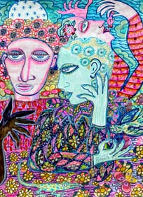 RENATO RENE PENA (20th c, Cuban) Abstract