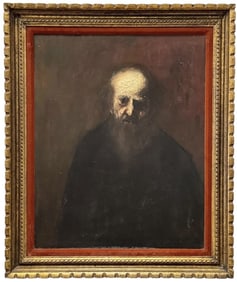 American Ashcan School Portrait Of A Bearded Man, Unsigned