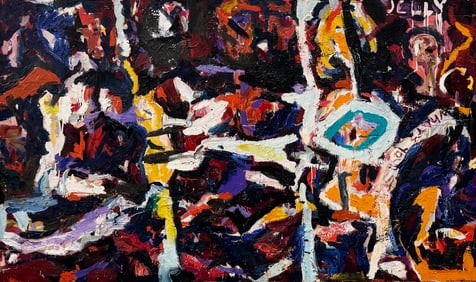 MURRAY EISNER (b. 1957, American) Monumental Abstract (60 x 36 in)