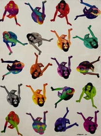 MURRAY EISNER (b. 1957, American) Large Pop Art Colorful Nudes Abstract