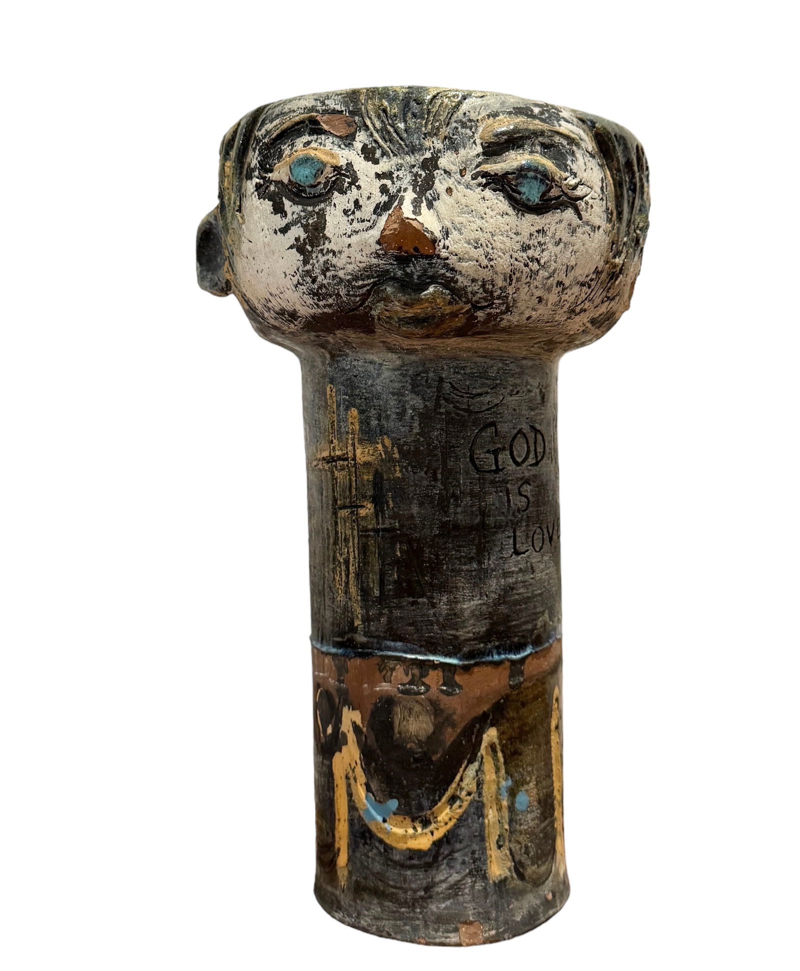 Vintage Studio Pottery Planter, Signed (1 of 5)