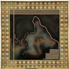 CAROL LEE SIMONE (20th c, American) Spherical Order, Futurism Abstract