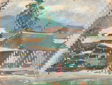 TORE ASPLUND (1903-1978, American) WPA Era, Hawaii