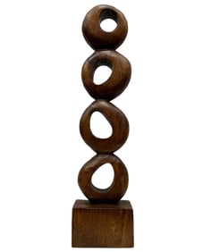 Mid-Century Modern Wood Sculpture