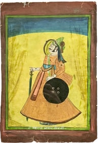 Antique Indian Portrait of Maharaja Bakhat Singh