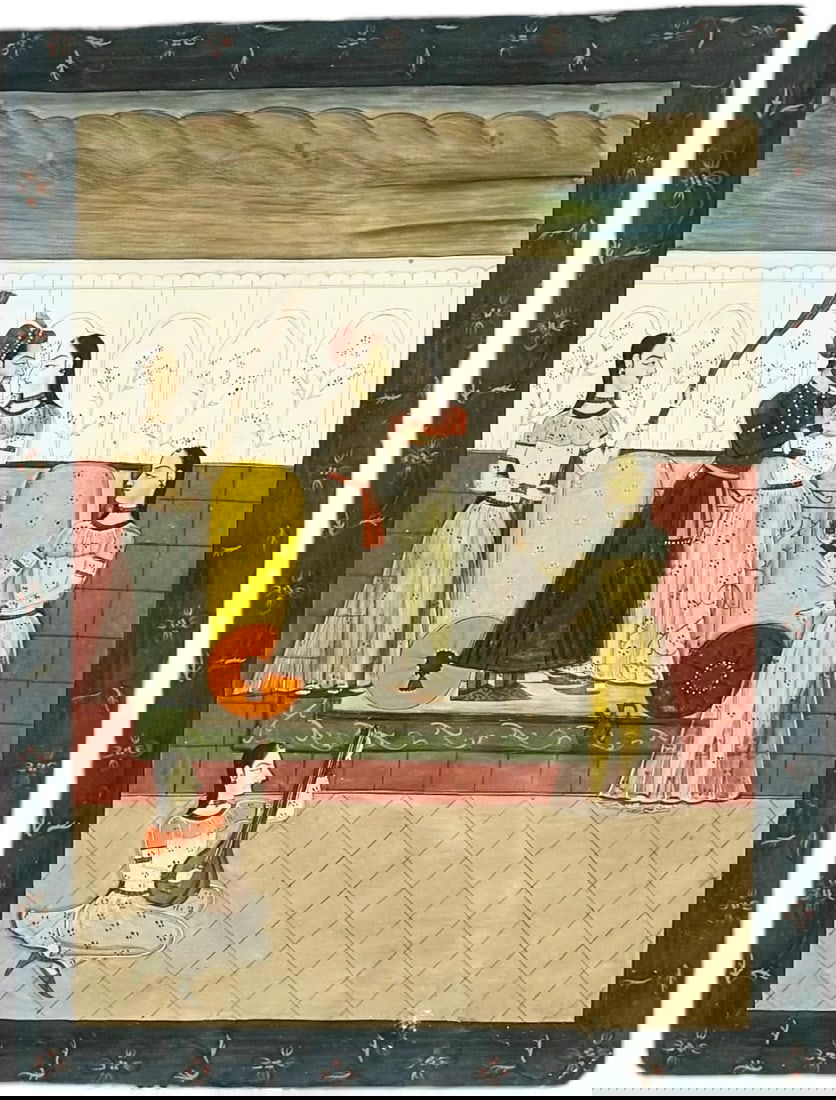 Antique Indian School Painting (1 of 3)