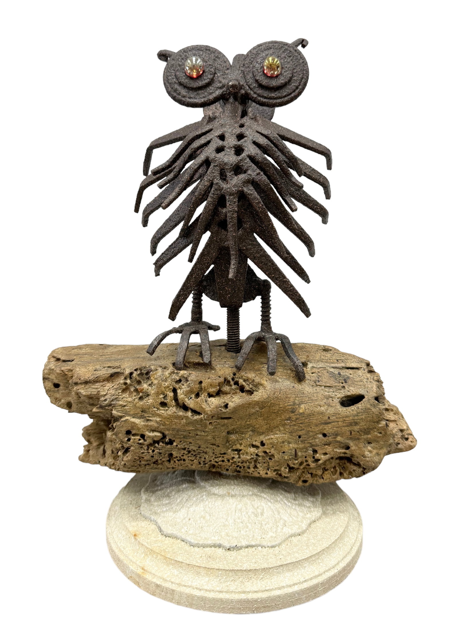 MIGUEL MESANZA Mixed Medis Modernist Sculpture: Size 13 x 10 x 6 in