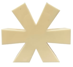 Mid-Century Modern French Plastic Asterisk Star Sculpture